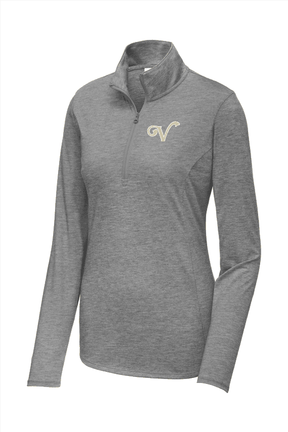 Ladies Tri-Blend 1/4 Zip (High School Only) - Image 2