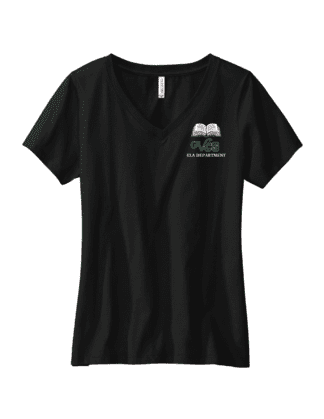 Ladies Cotton V-Neck ELA Department Tee
