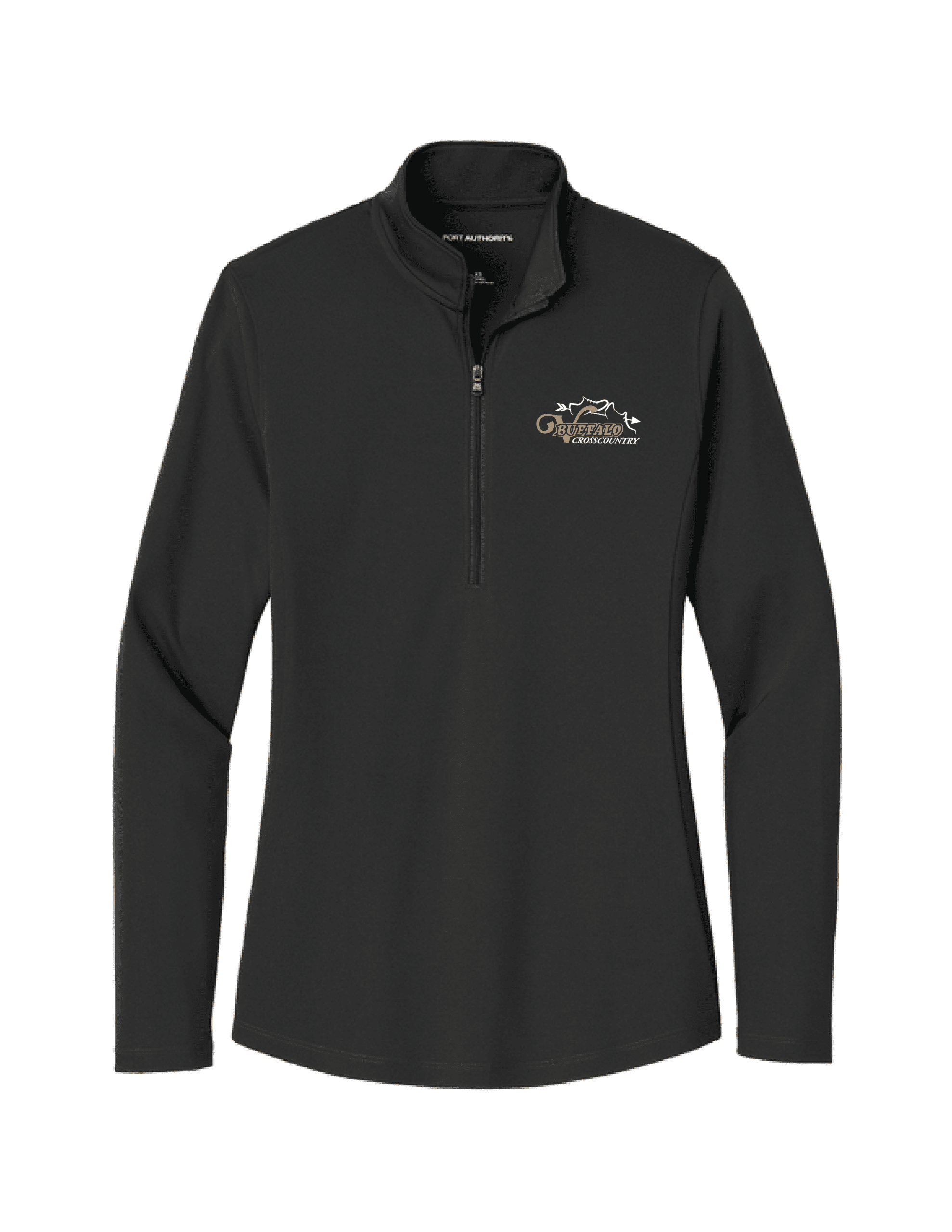 Ladies Black Dri-Fit 1/4 Zip Jacket (LK112)